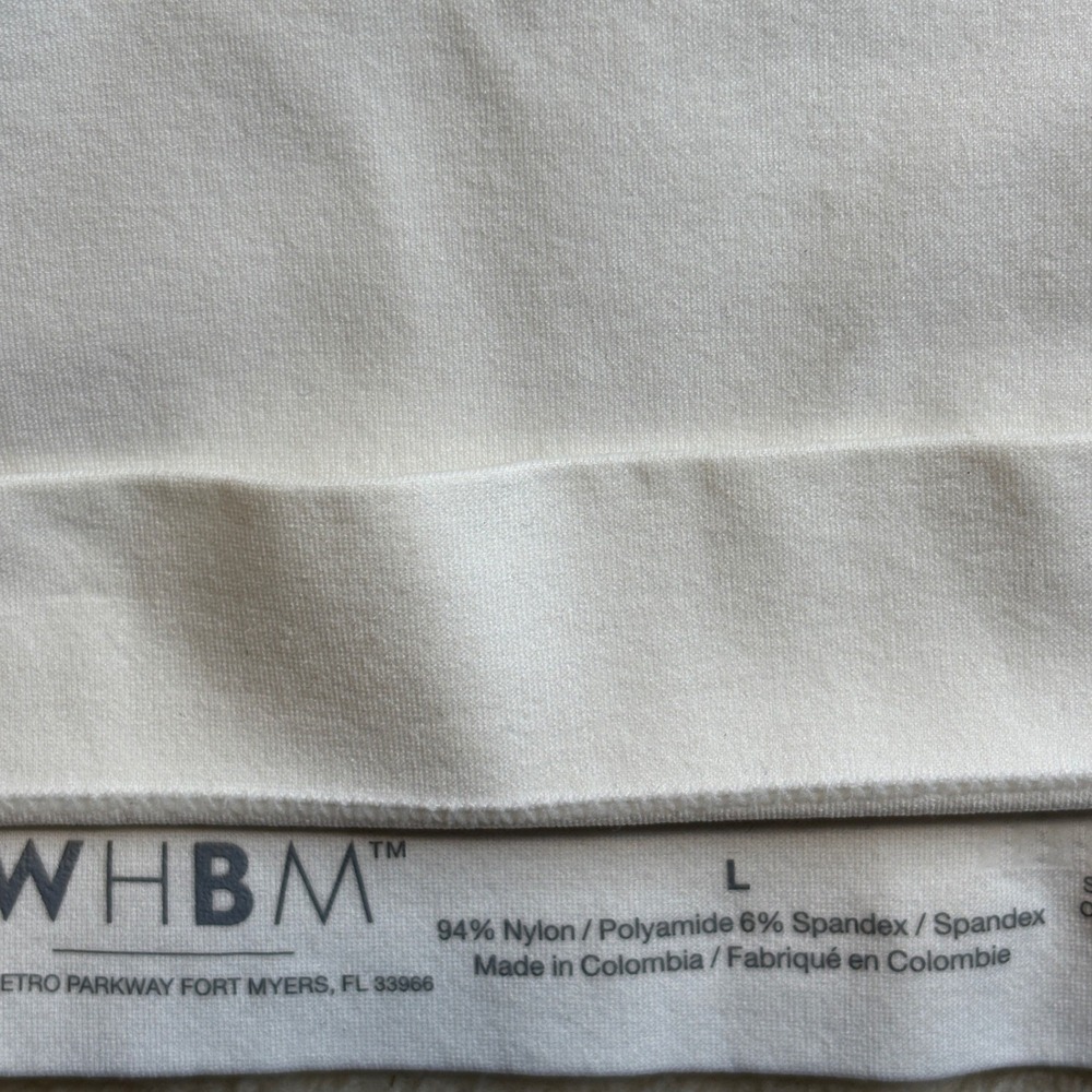 White House Black Market WHBM Womens Tank Top Size L White‎ V-Neck 570179017 NEW - Picture 5 of 6